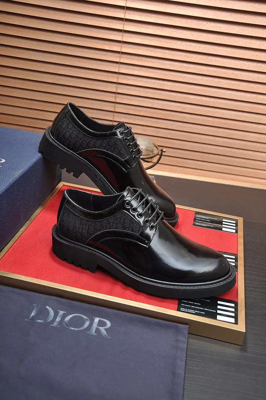 Men's shoes 💰560💶[Dior] (cowhide lining) Dior original 1:1 high quality factory, imported original materials, imported original cowhide, water-dyed cowhide lining, original TPU outsole, code number: 38-44
